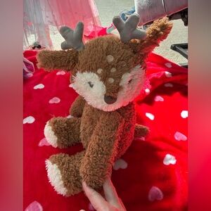 Adorable Brown Plush Deer Toy